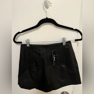 LULUS leather short/skort NWT